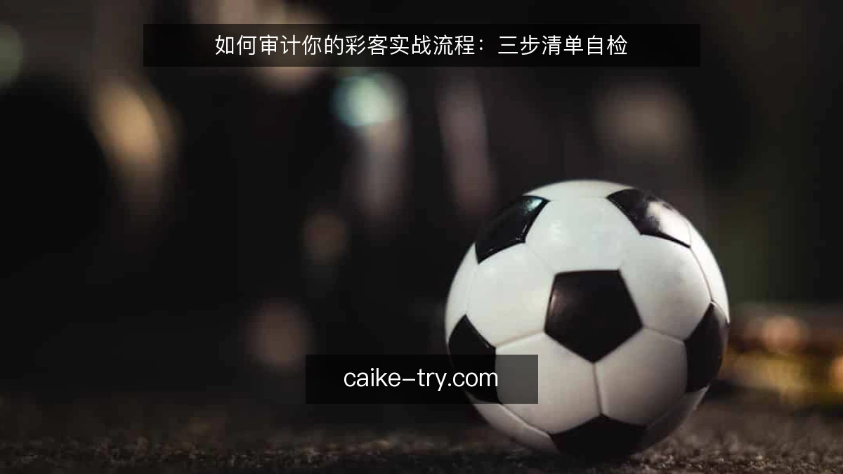 如何审计你的彩客实战流程：三步清单自检